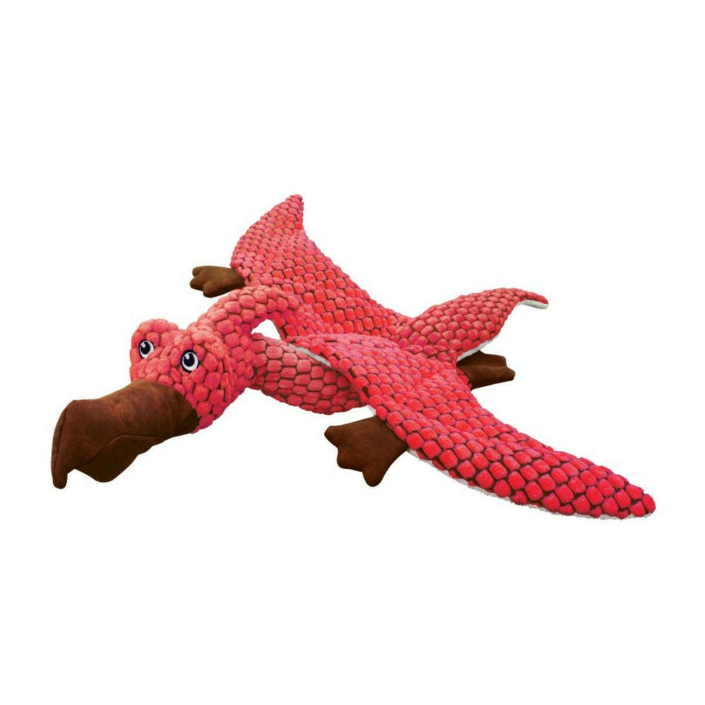 KONG Dog Toy - Dynos Pterodactyl Coral (2 Sizes).