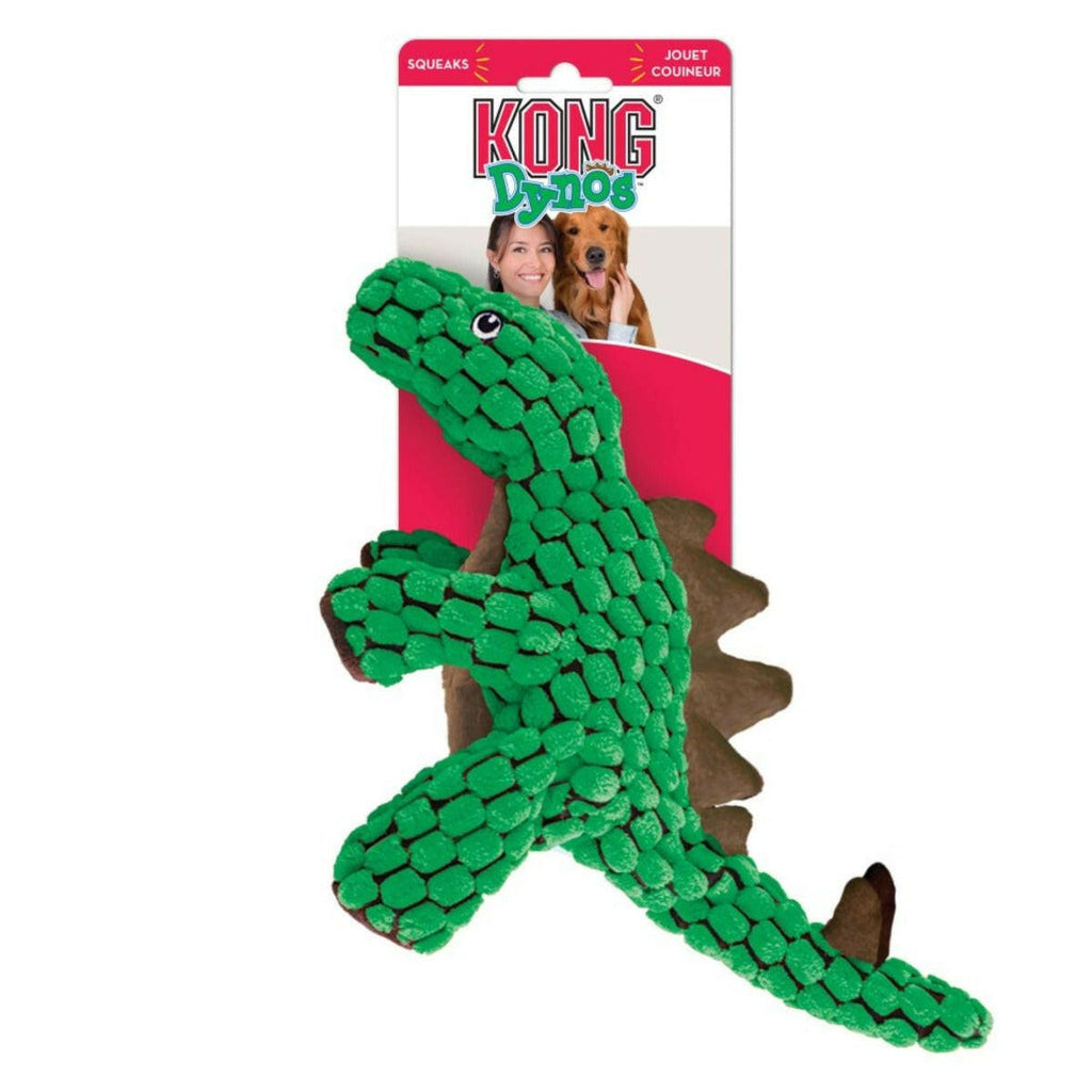 KONG Dog Toy - Dynos Stegosaurus Green (2 Sizes).