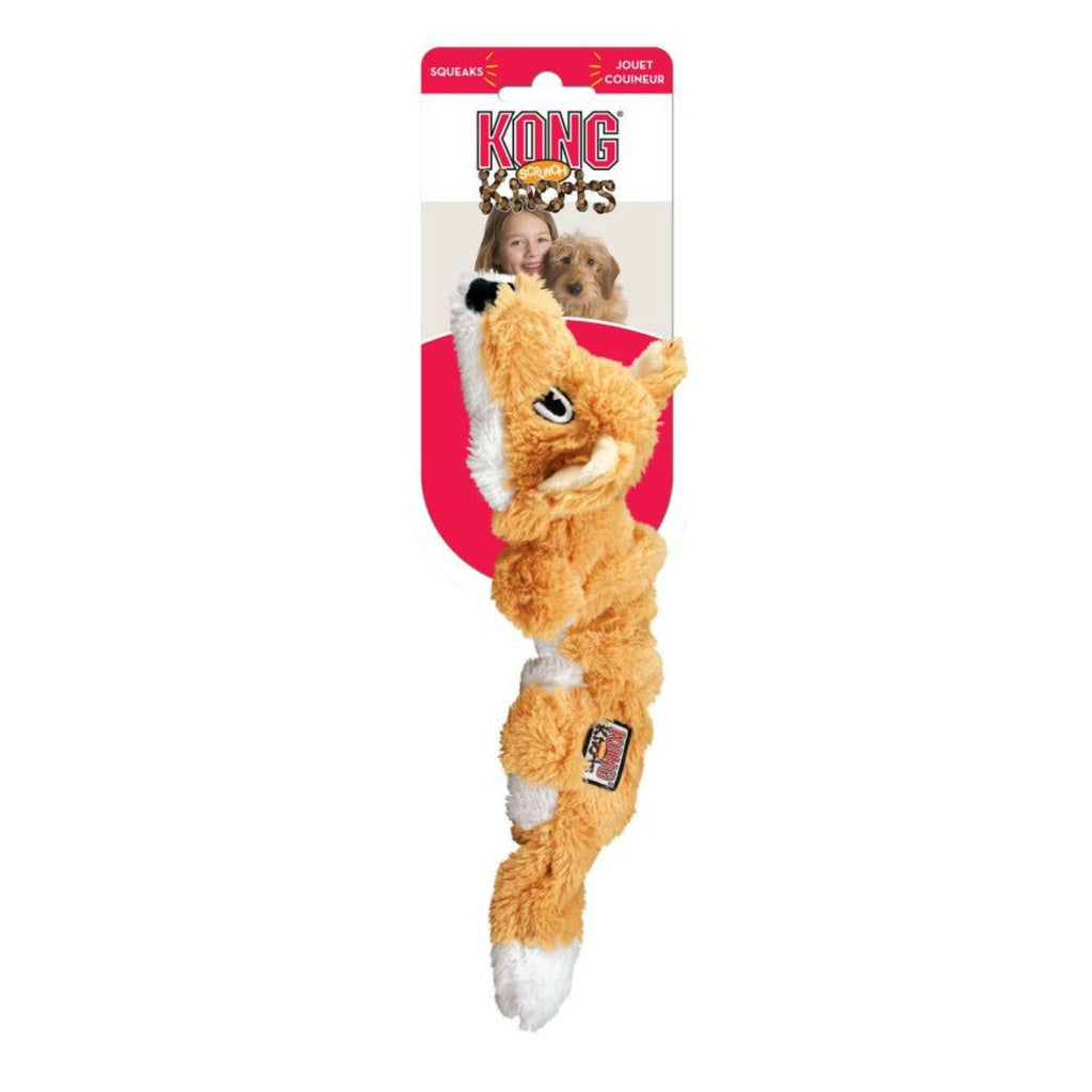KONG Dog Toy - Scrunch Knots Fox (2 Sizes).