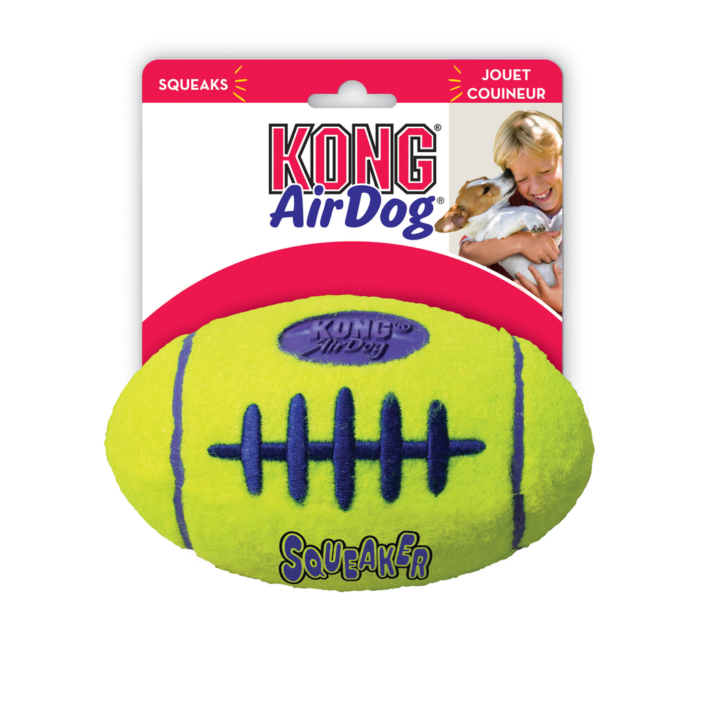 KONG Dog Toy - Airdog Squeaker Football (3 Sizes).
