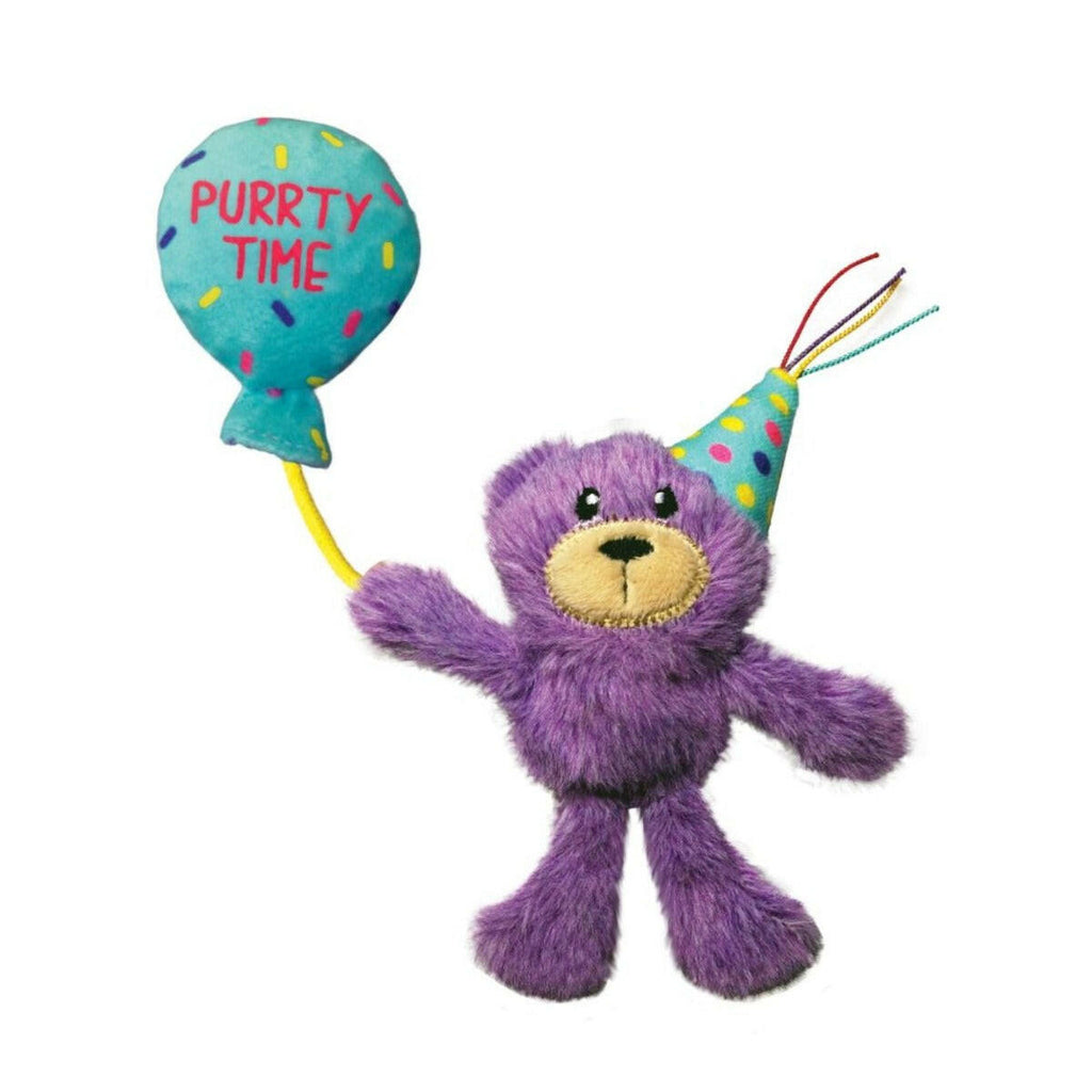 KONG Cat Toy - Cat Occasions Birthday Teddy (1 Size).