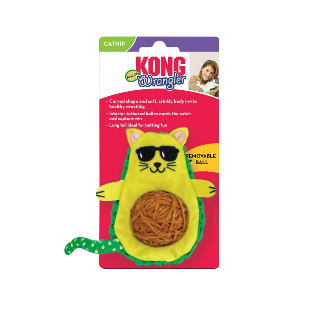 KONG Cat Toy - Wrangler Avocado (1 Size).