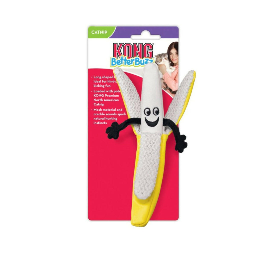 KONG Cat Toy - Better Buzz Banana (1 Size).