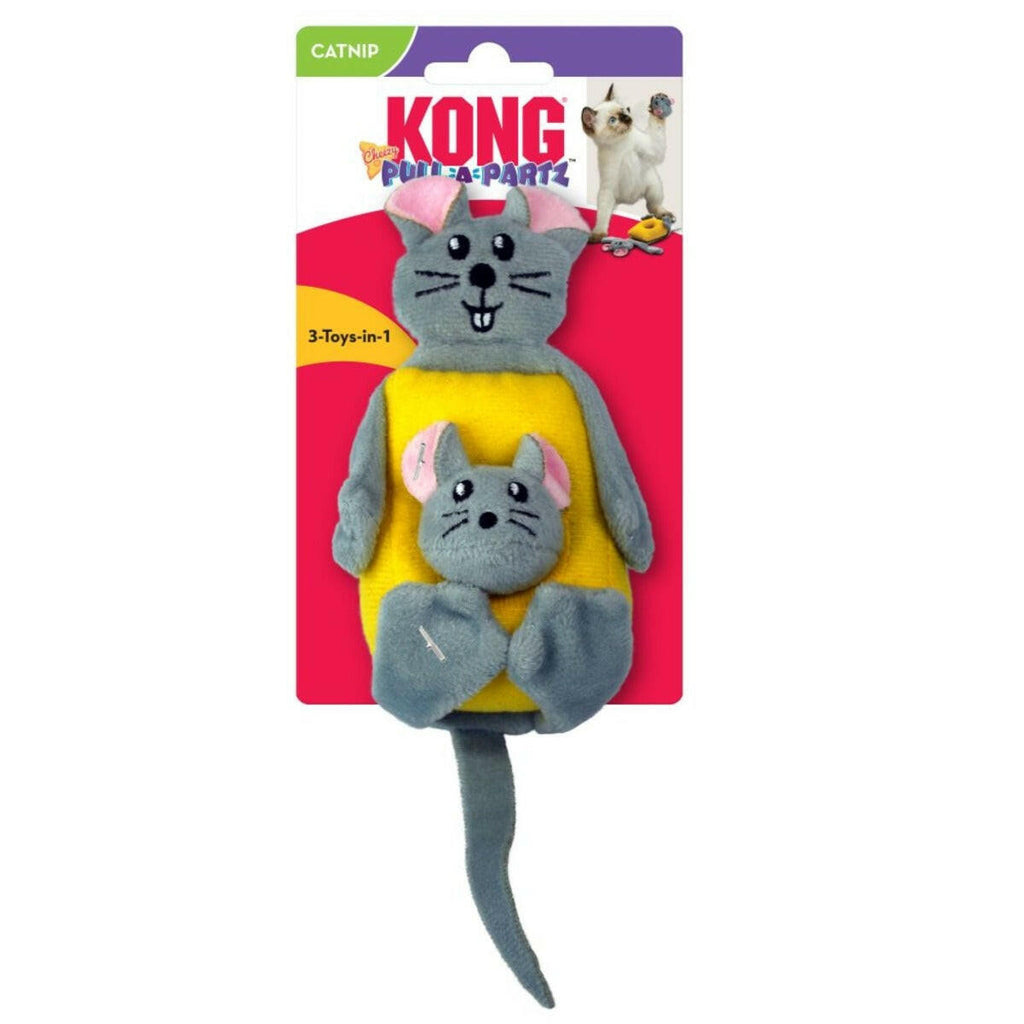 KONG Cat Toy - Pull-A-Partz Cheezy (1 Size).