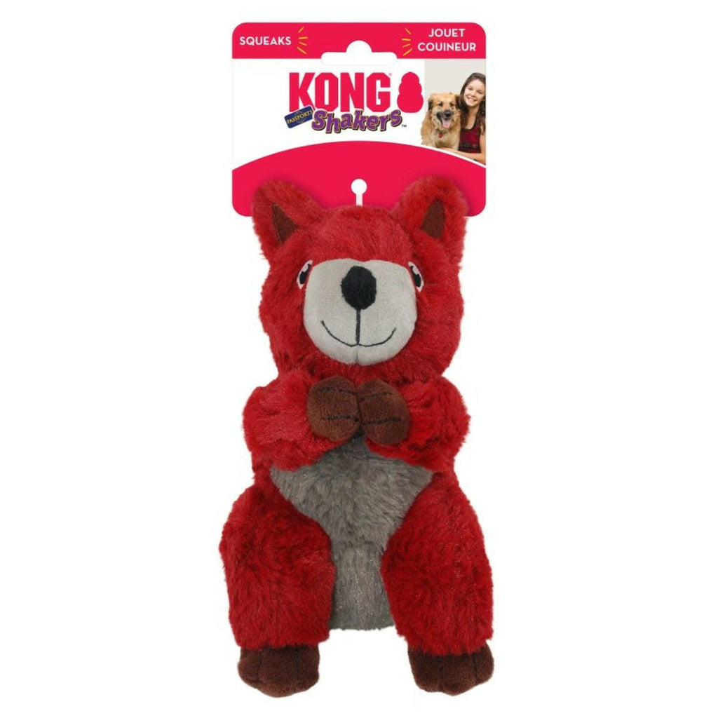 KONG Dog Toy - Shakers Passports Red Squirrel (1 Size).