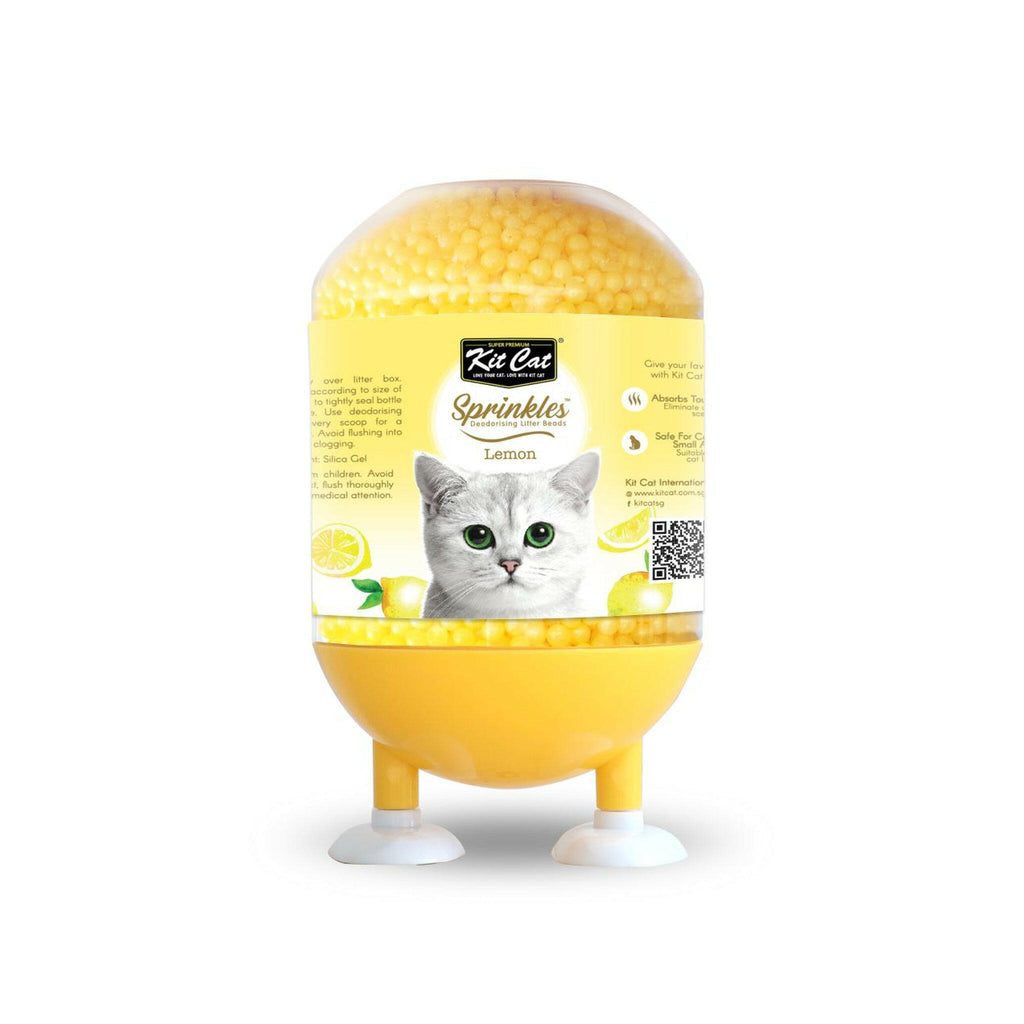 Kit Cat Sprinkles Cat Litter Deodoriser - Lemon (240g).
