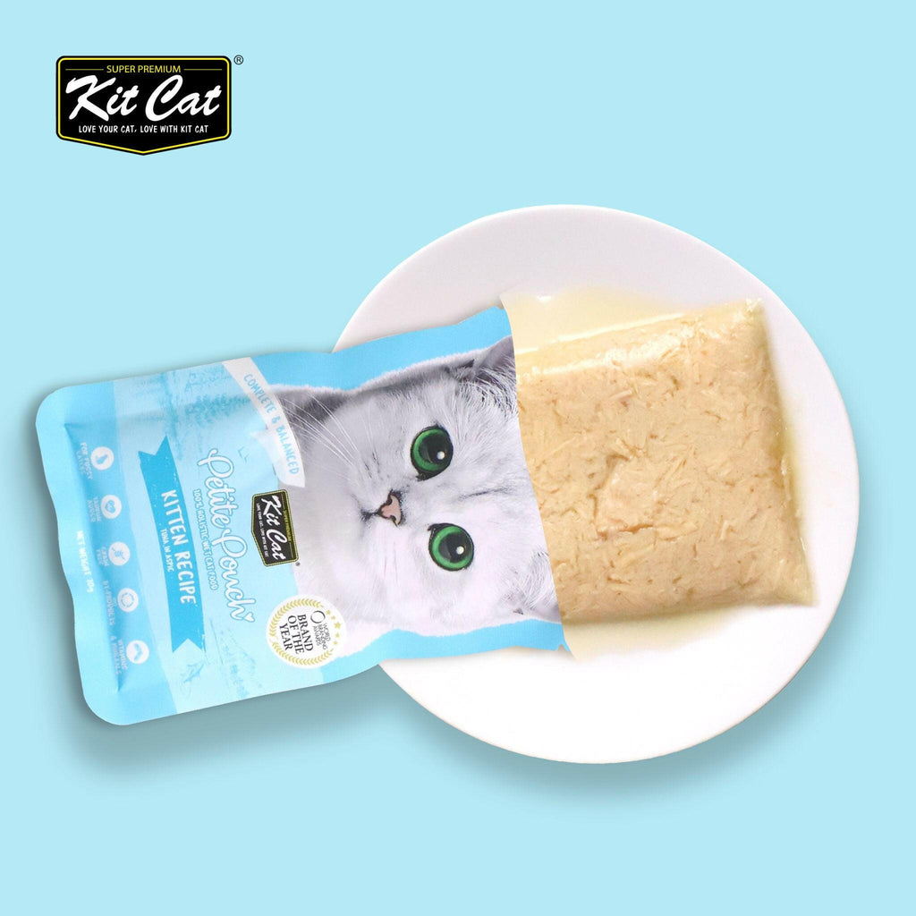 Kit Cat Petite Pouch Complete & Balanced Wet Cat Food - Kitten Tuna in Aspic (70g).