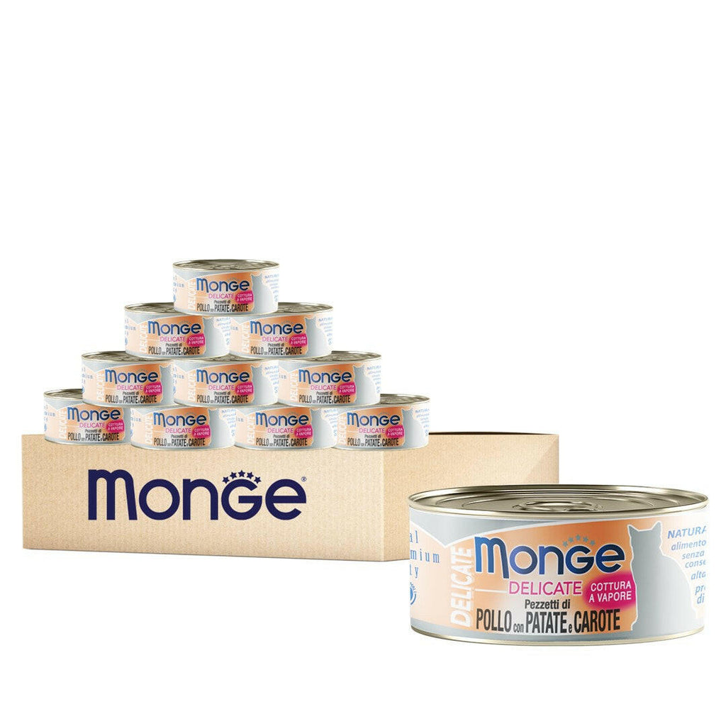 [CTN OF 24] Monge Cat Canned Food - Delicate Chicken With Potato & Carrot (80g).