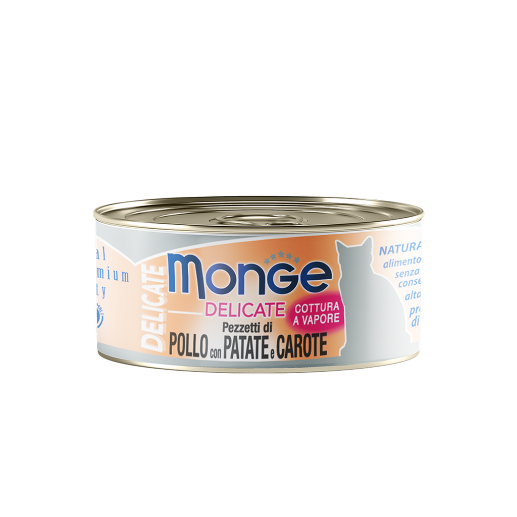Monge Cat Canned Food - Delicate Chicken With Potato & Carrot (80g).