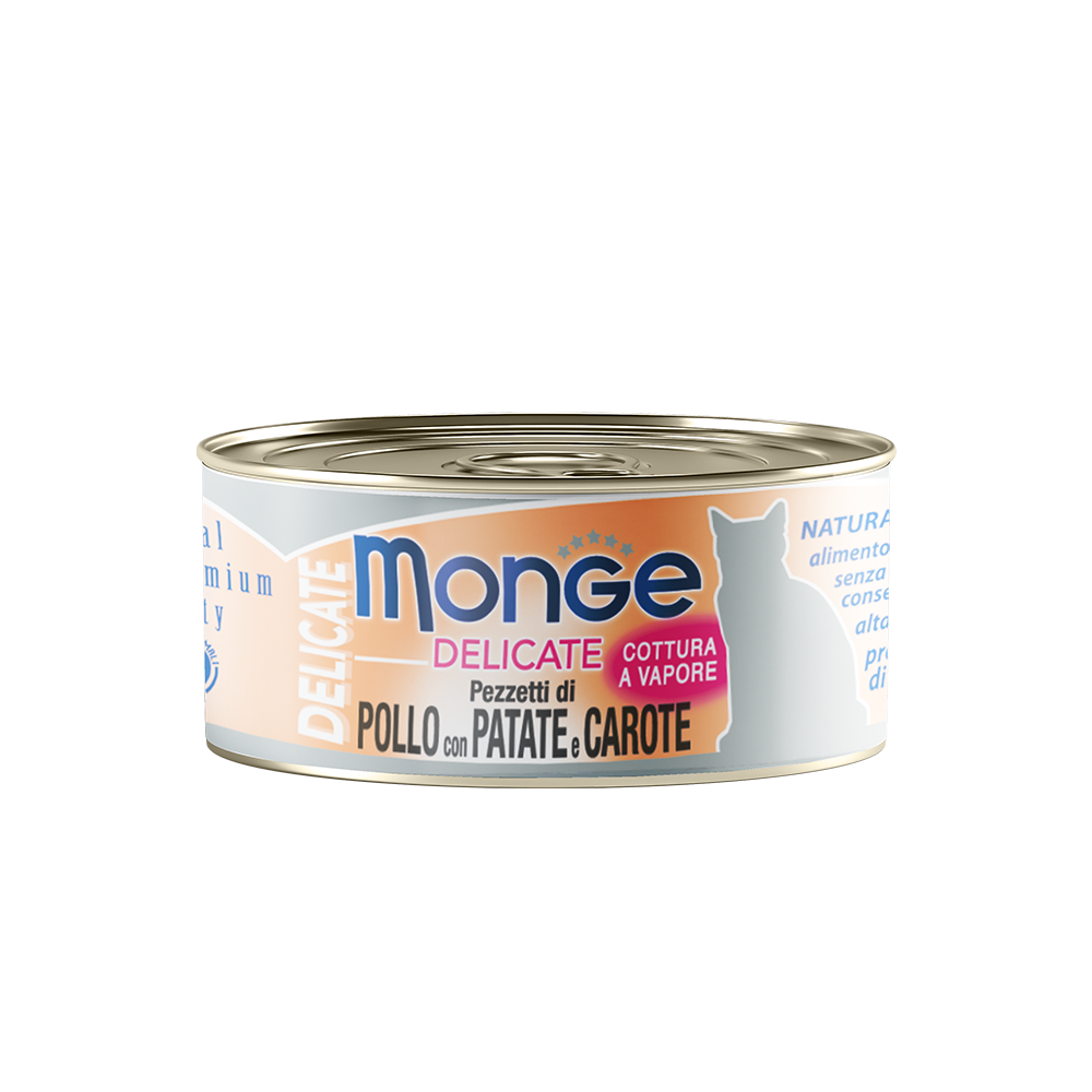 [CTN OF 24] Monge Cat Canned Food - Delicate Chicken With Potato & Carrot (80g).