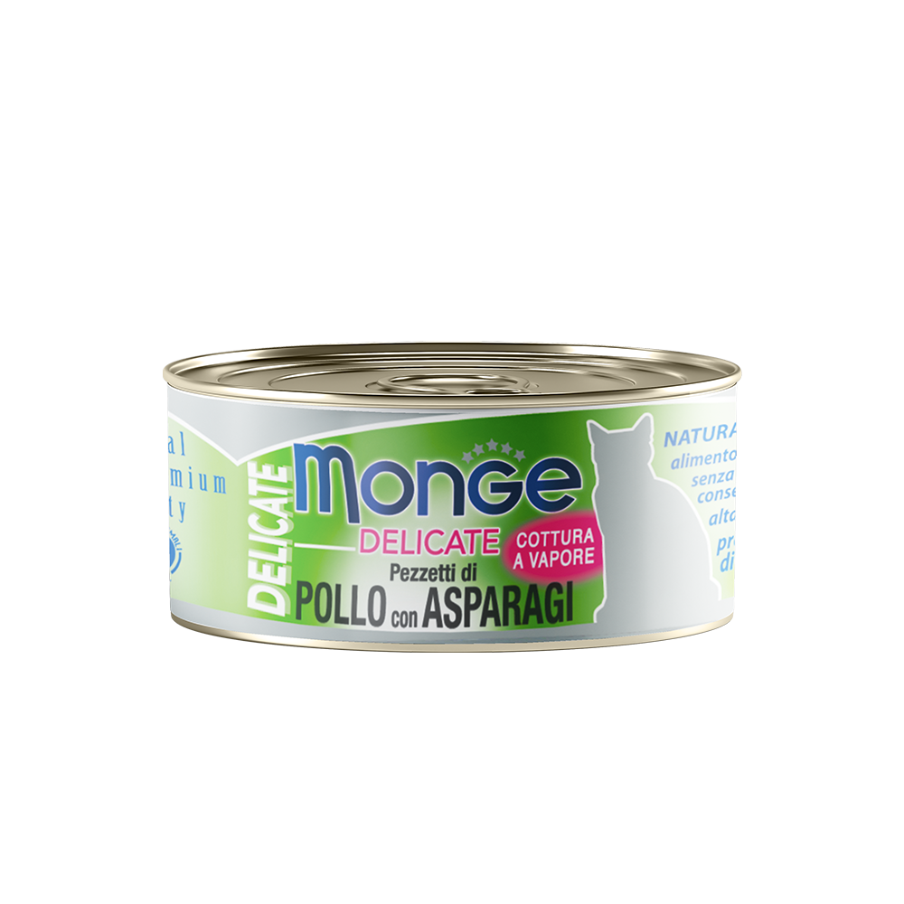 [CTN OF 24] Monge Cat Canned Food - Delicate Chicken With Asparagus (80g).