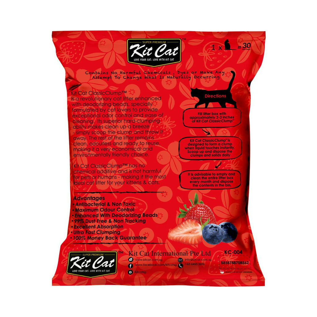 Kit Cat Classic Clump Cat Litter - Mix Berry (10L/7kg).