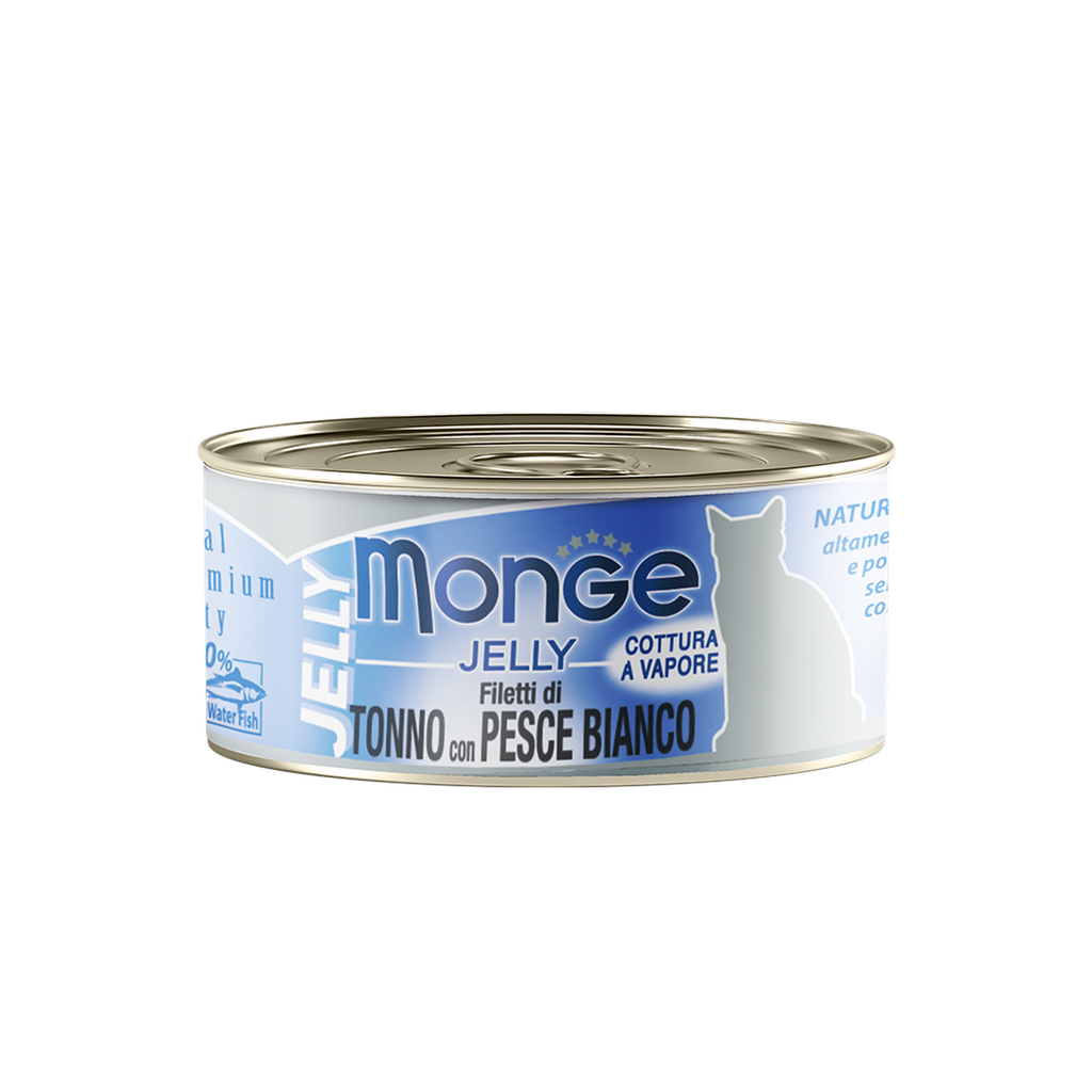Monge Cat Canned Food - Jelly Yellowfin Tuna With Seabream (80g).