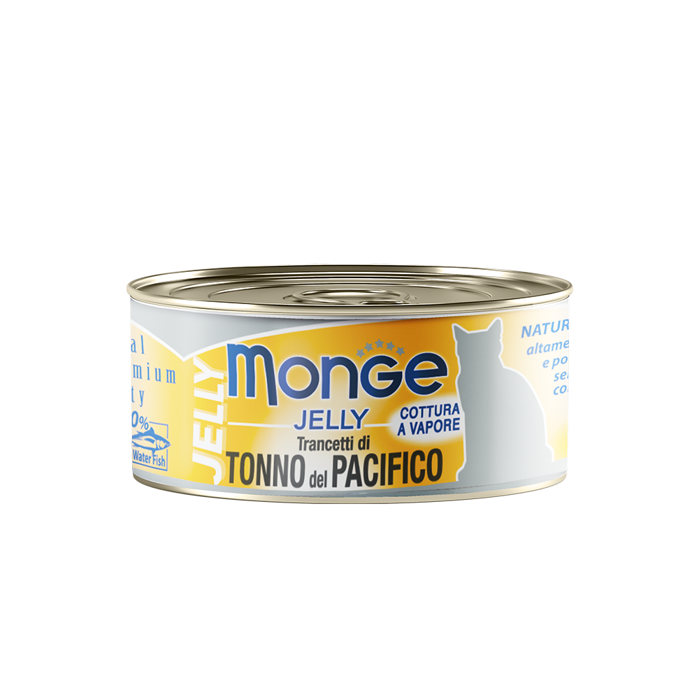 [CTN OF 24] Monge Cat Canned Food - Jelly Yellowfin Tuna (80g).