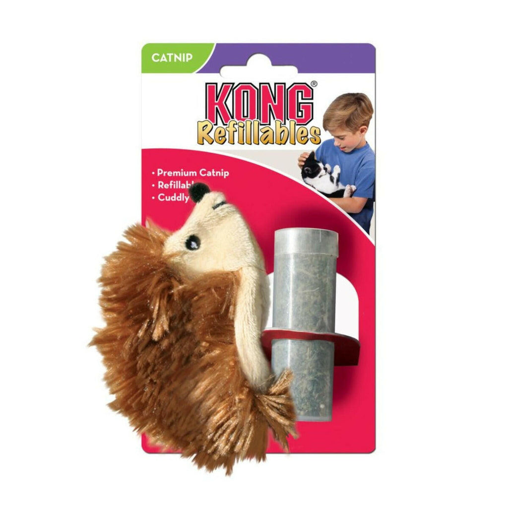 KONG Cat Catnip Toy - Reflllables Hedgehog (1 Size).