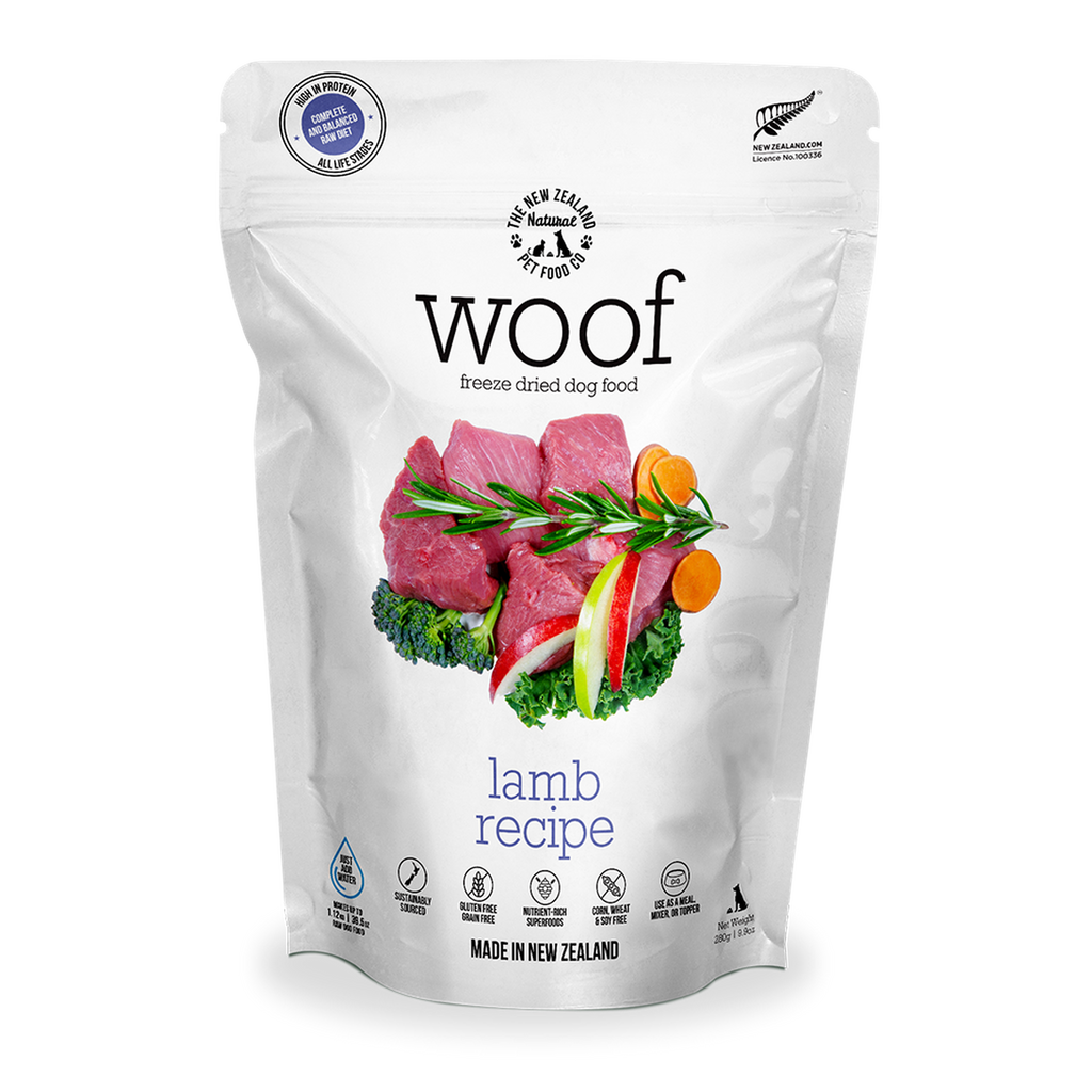 WOOF Freeze Dried Raw Food For Dog - Lamb (280g).