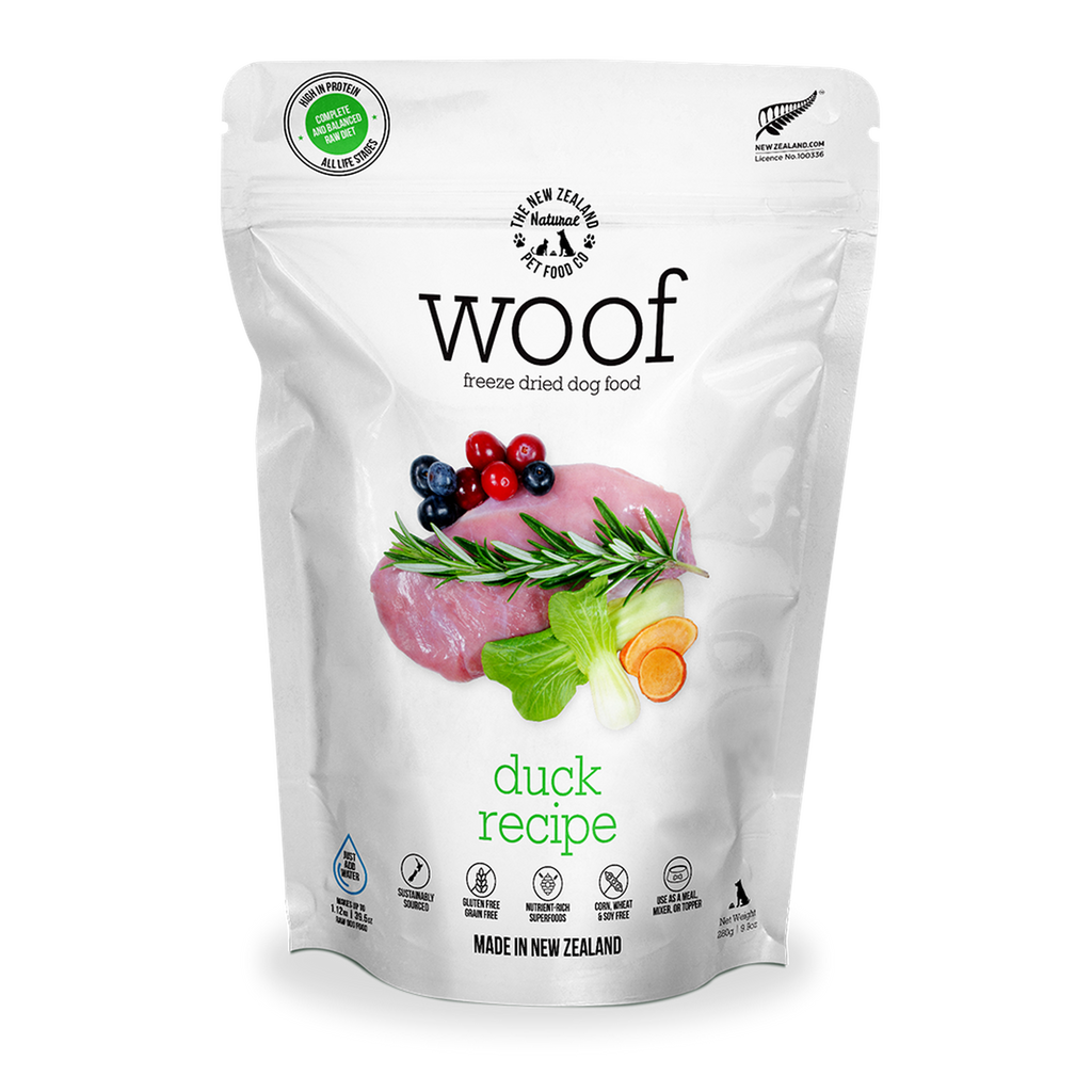 WOOF Freeze Dried Raw Food For Dog - Duck (280g).