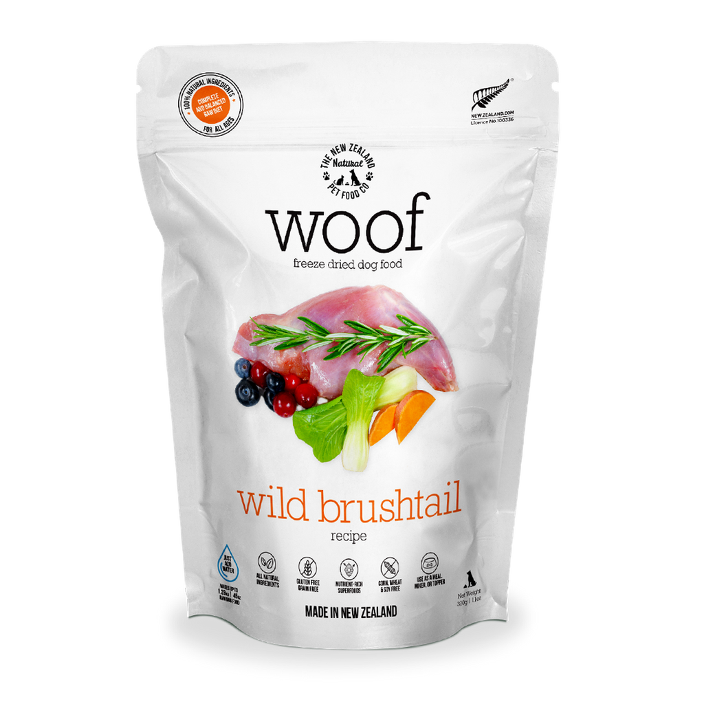 WOOF Freeze Dried Raw Food For Dog - Wild Brushtail (280g).
