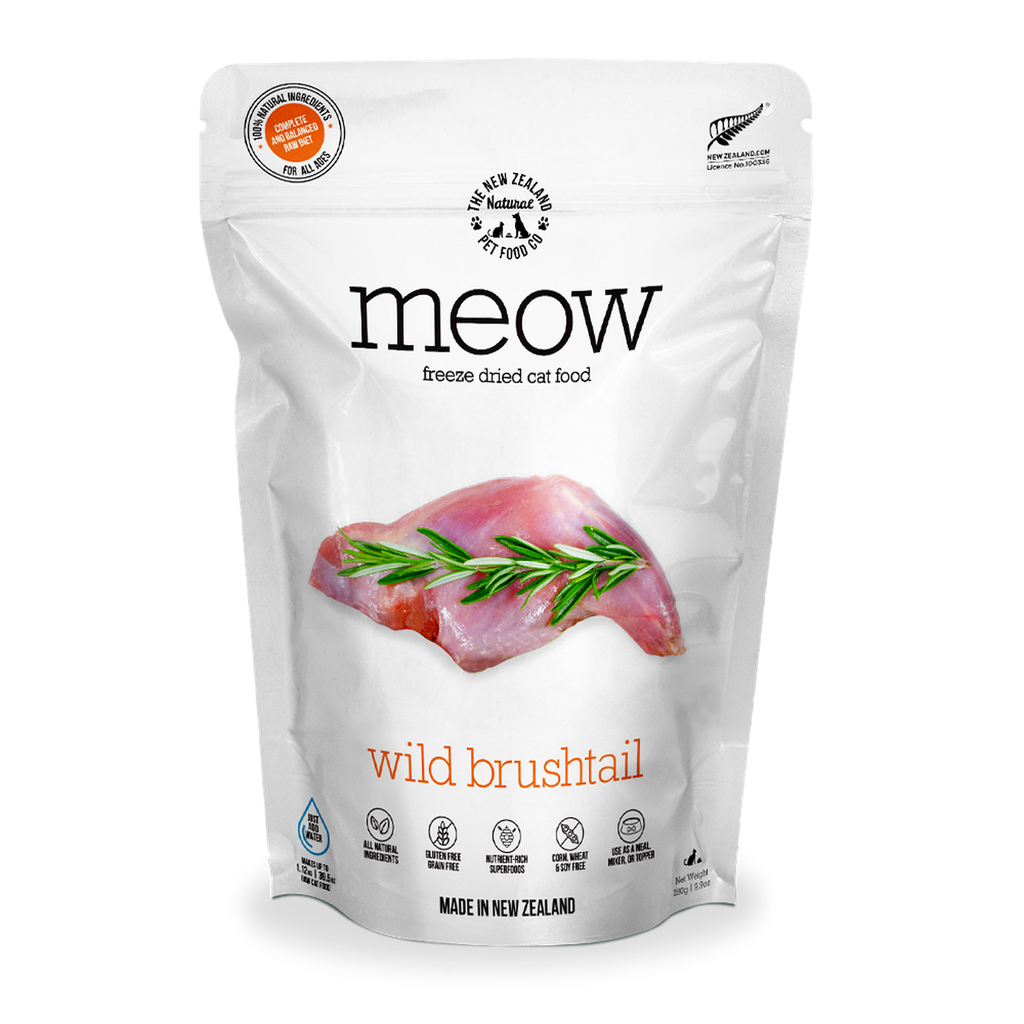 MEOW Freeze Dried Raw Food for Cat - Wild Brushtail (280g).