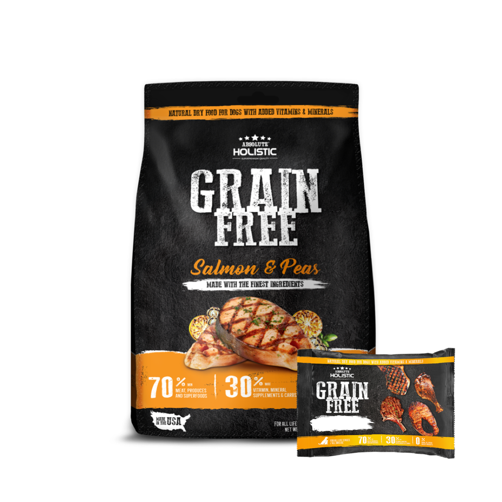 Absolute Holistic Grain Free Dry Dog Food - Salmon & Peas (Sample).