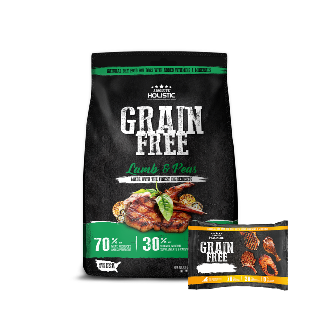 Absolute Holistic Grain Free Dry Dog Food - Lamb & Peas (Sample).