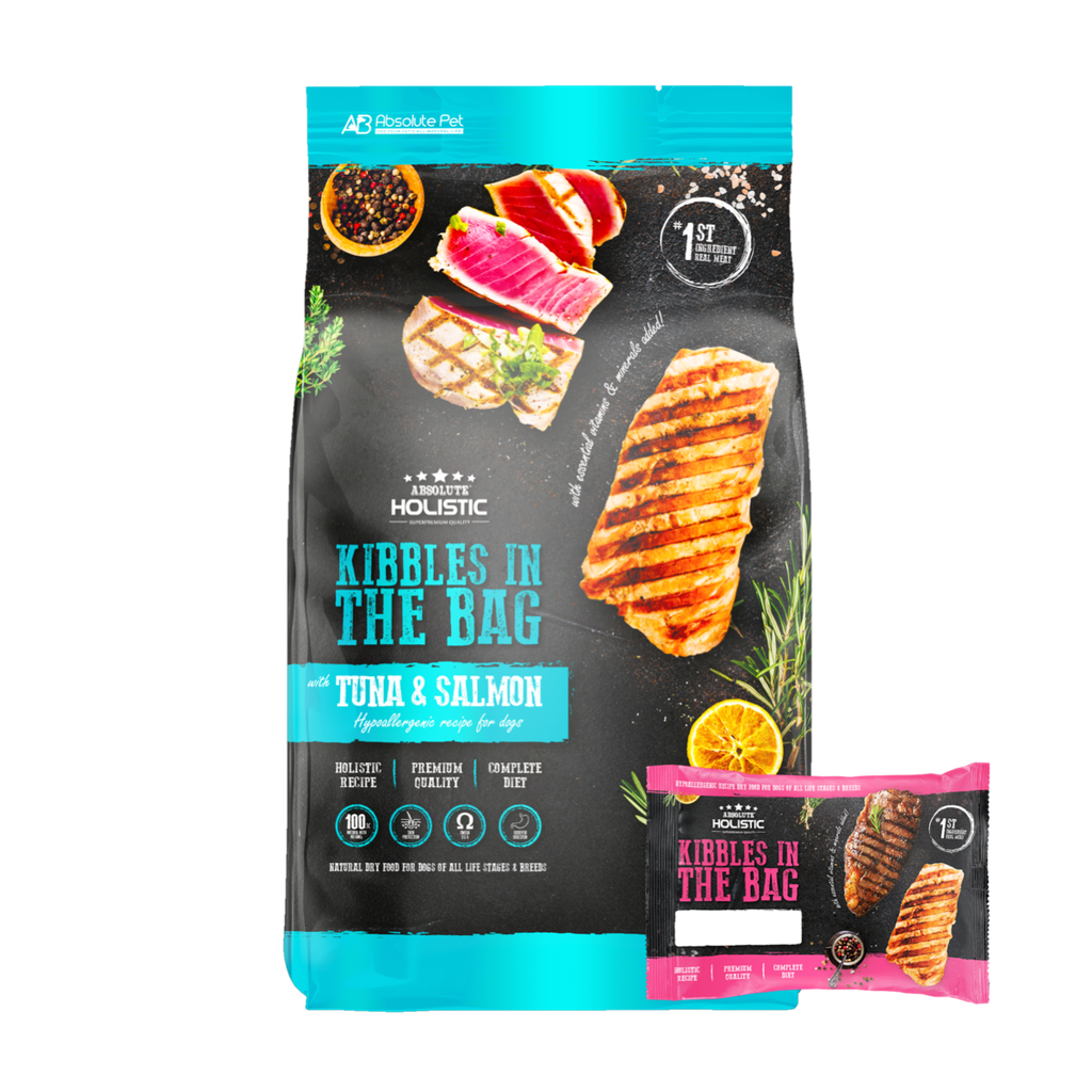 Absolute Holistic Kibbles in the Bag Dry Dog Food - Tuna & Salmon (Sample).