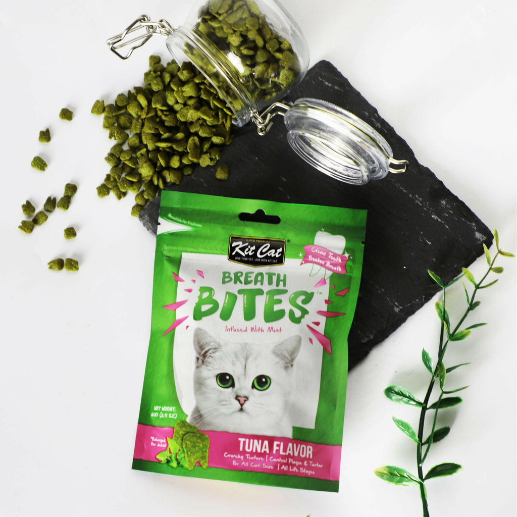 Kit Cat Breath Bites Dental Cat Treats - Tuna (60g).