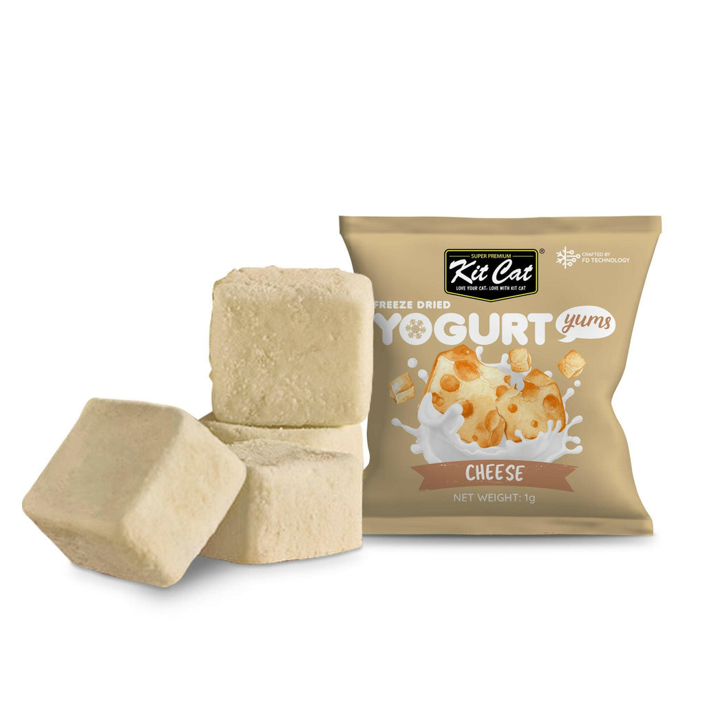 Kit Cat Freeze Dried Yogurt Yums Cat Treat - Cheese (10pcs).