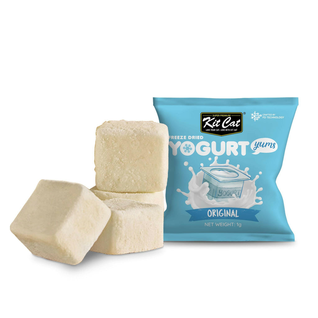 Kit Cat Freeze Dried Yogurt Yums Cat Treat - Original (10pcs).