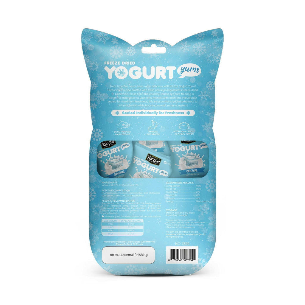 Kit Cat Freeze Dried Yogurt Yums Cat Treat - Original (10pcs).