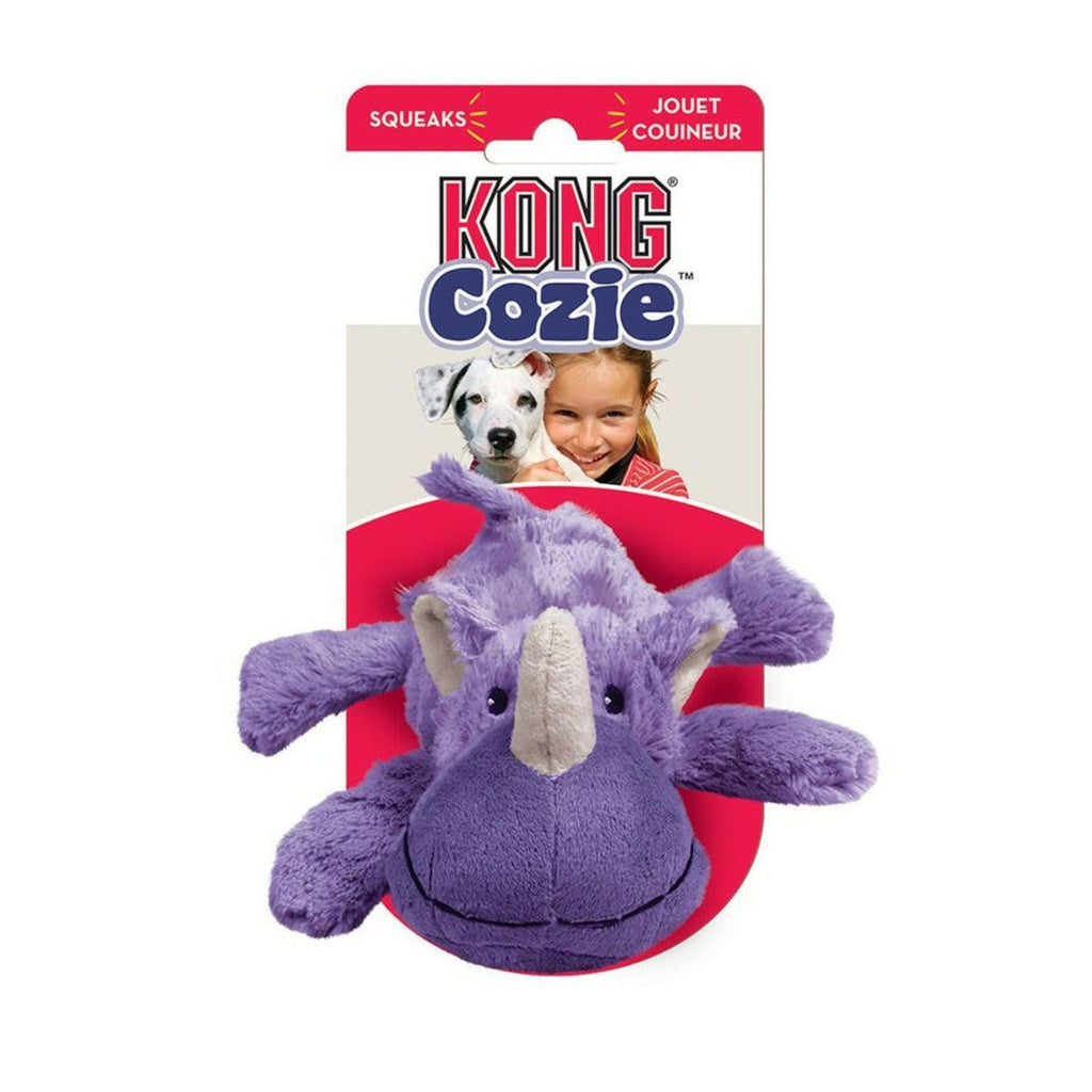 KONG Dog Plush Toy - Cozie Rosie Rhino (2 Sizes).