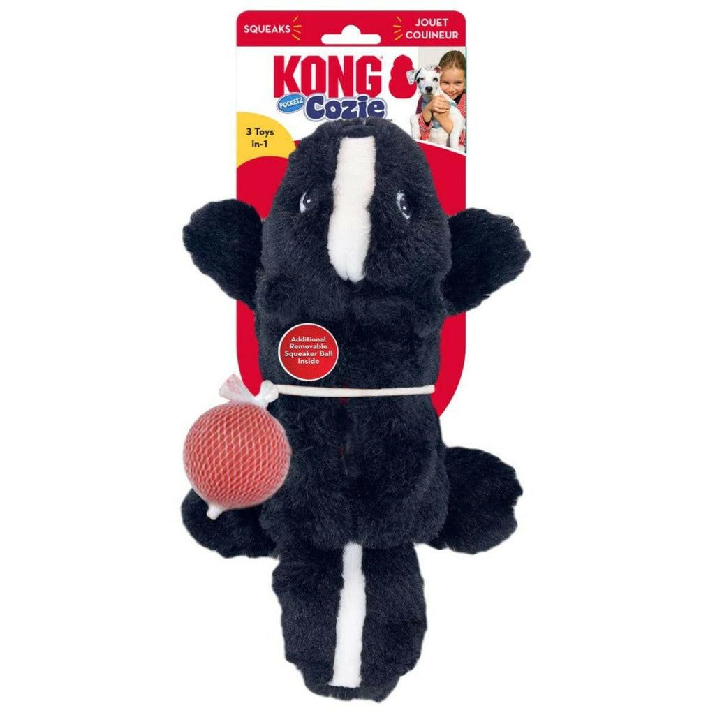 KONG Dog Toy - Cozie™ Pocketz Skunk (2 Sizes).
