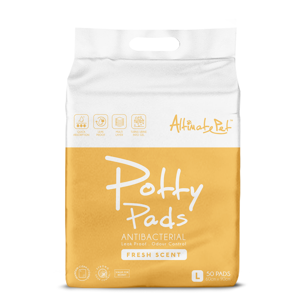 Altimate Pet Antibacterial Fresh Scent Potty Pee Pads - L (50pcs) | 60cm x 95cm.
