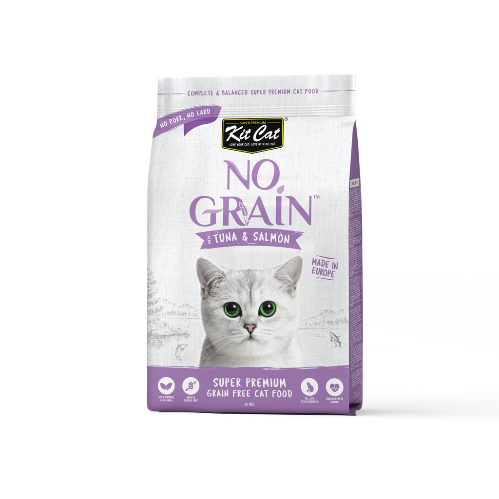 Kit Cat No Grain Dry Cat Food - Tuna & Salmon (Sample).