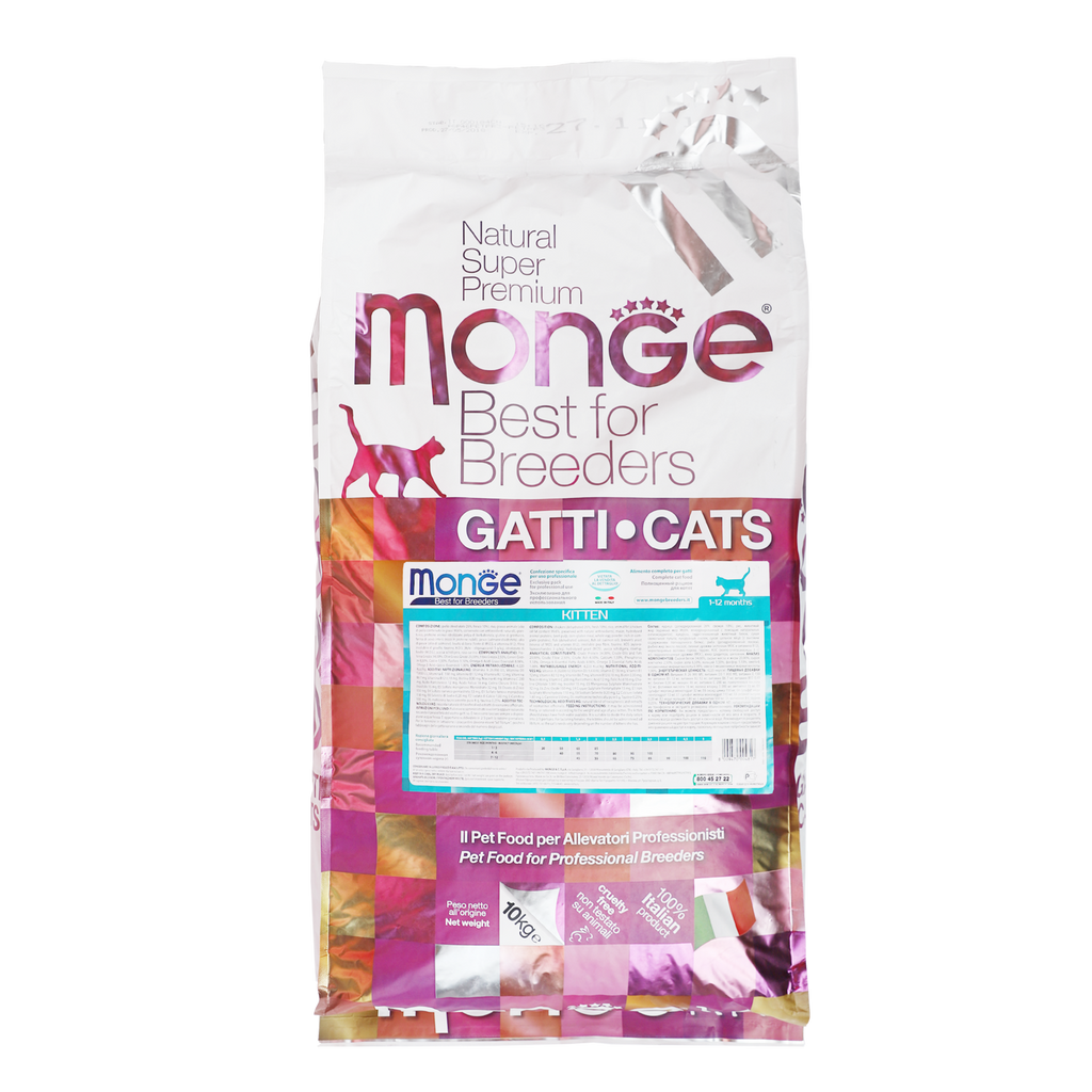 Monge Super Premium Natural Dry Cat Food - Kitten (10kg).