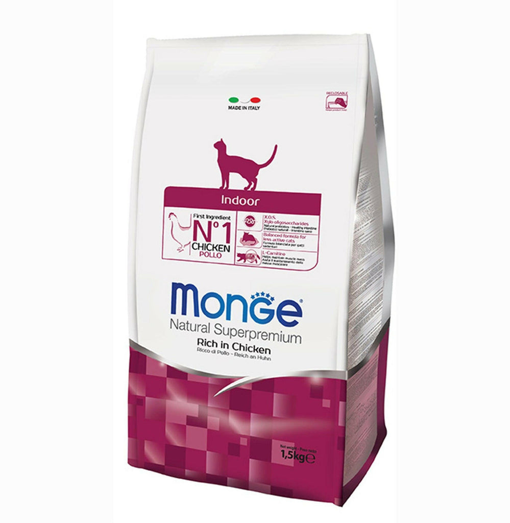 Monge Superpremium Natural Dry Cat Food - Indoor (1.5kg).
