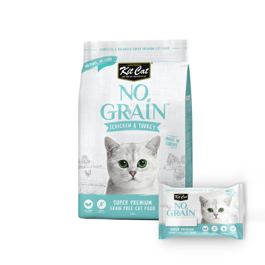 Kit Cat No Grain Dry Cat Food - Chicken & Turkey (Sample).
