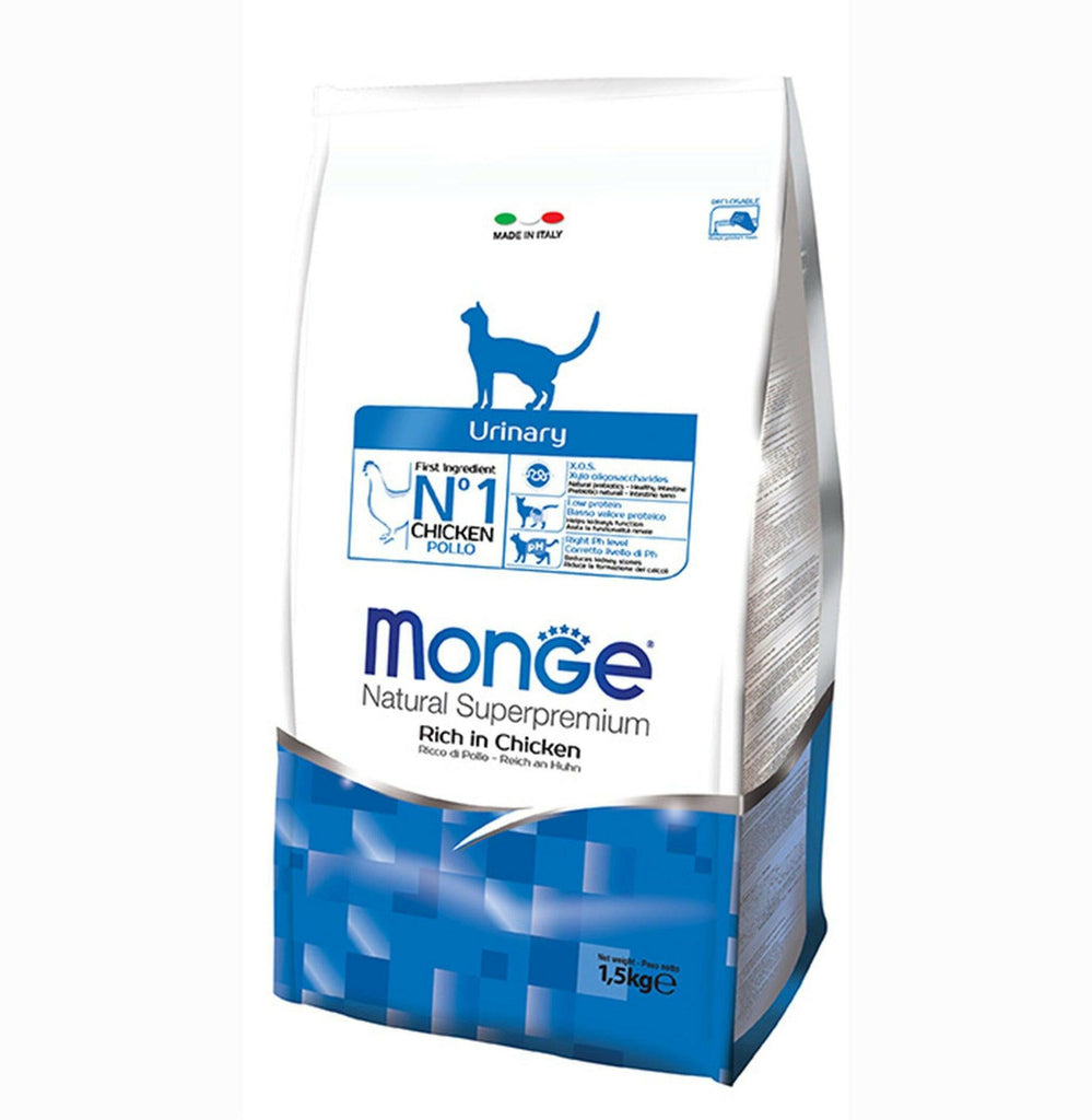 Monge Superpremium Natural Dry Cat Food - Urinary (1.5kg).